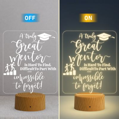 3D Illusion Motivational Night Lamp with Warm White Light Graduation Gift for Daughter Son & Student , Inspirational Gift for Student